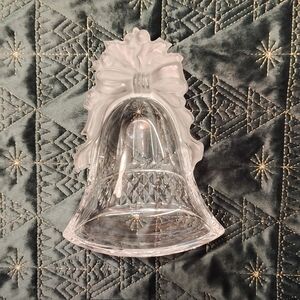 Mikasa Christmas Bell Candy Dish With Frosted Accents.  Made In Germany.
